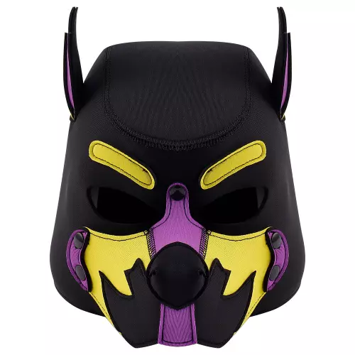 Maske Wolf Gang Schwarz-Gelb-Violett – 2/3