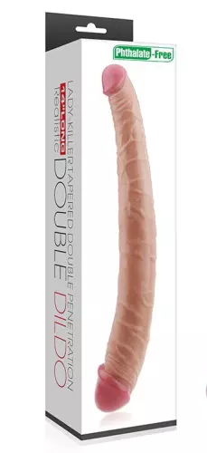 Double Dildo KILLER 35 x 4 cm Flesh – 2/9