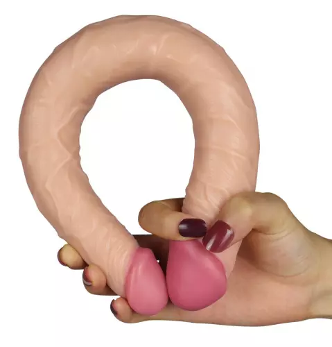 Double Dildo KILLER 35 x 4 cm Flesh – 3/9