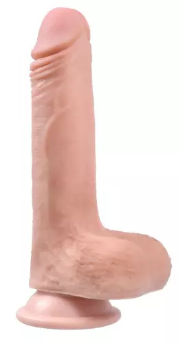Realistic DUAL Silicone Dildo 13 x 3.5 cm Flesh – 1/7