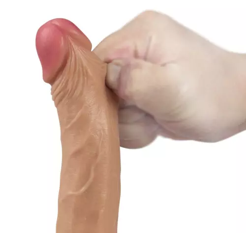 Realistic DUAL Silicone Dildo 13 x 3.5 cm Flesh – 4/7