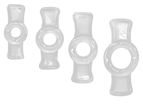Mini Cockrings Bowring x 4 Transparent