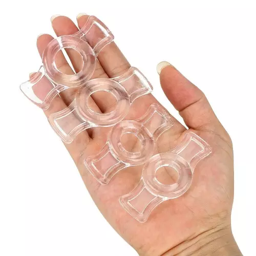 Mini Cockrings Bowring x 4 Transparant – 2/4