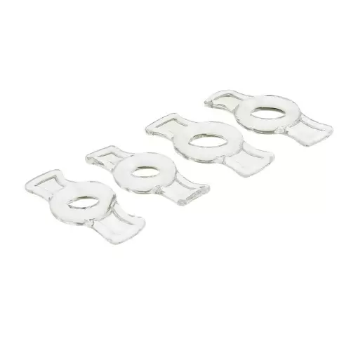 Mini Cockrings Bowring x 4 Transparant – 3/4