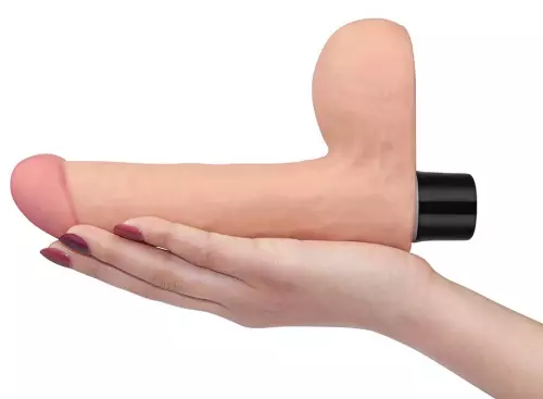 Vibrating Dildo with Balls Real Soft 14 x 4cm – 1/13