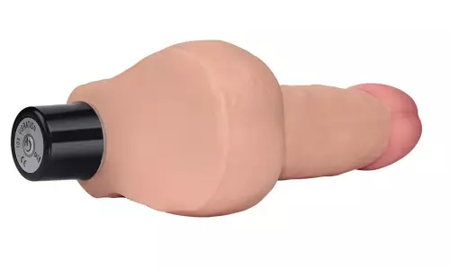 Vibrating Dildo with Balls Real Soft 14 x 4cm – 5/13