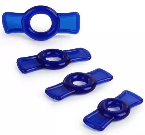 Mini-Cockrings Bowring x 4 Blau – 2/4