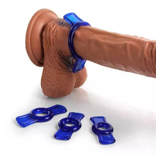 Mini-Cockrings Bowring x 4 Blau – 3/4