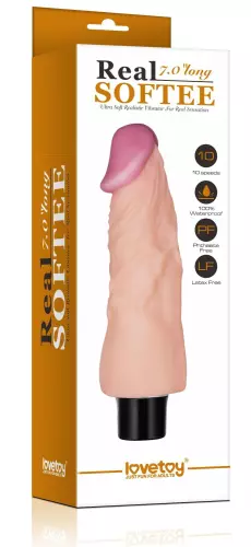 Vibrating Dildo Real Soft 14 x 4cm – 2/8