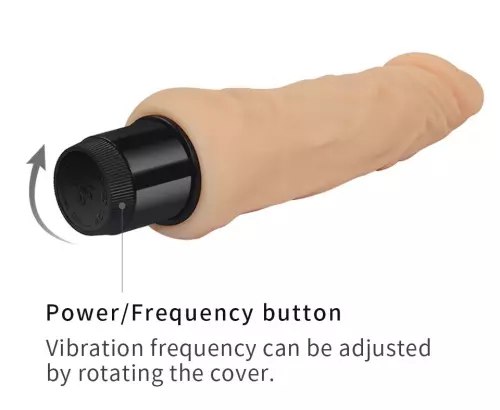 Vibrating Real Feel Dildo 17 x 4cm – 6/10