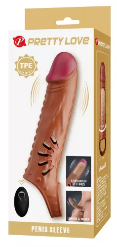 Vibrierende Penis-Scheide Bridess 20 x 4,5cm – 2/3