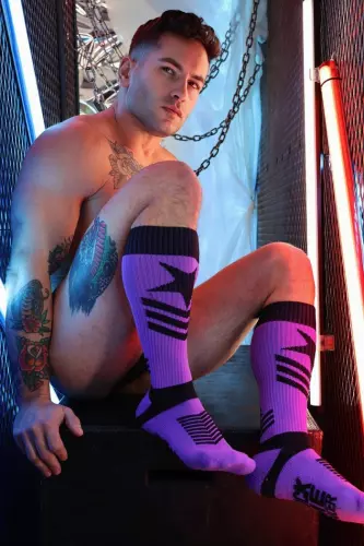 Lange Socken Cockpit Violett – 7/11
