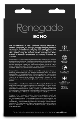 Vibrierende Prostatamassager Echo 9 x 3,2cm – 4/4