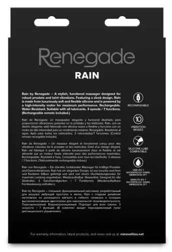 Vibrierende Prostatamassager Rain 9 x 3,6cm – 4/4