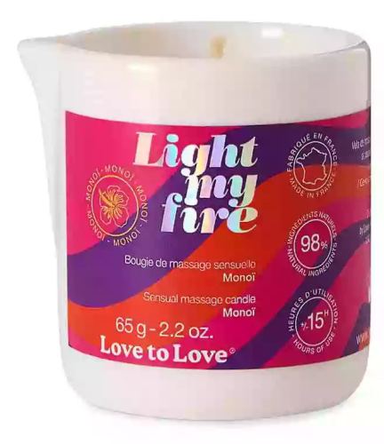 Massagekerze Light my fire 65g Monoi