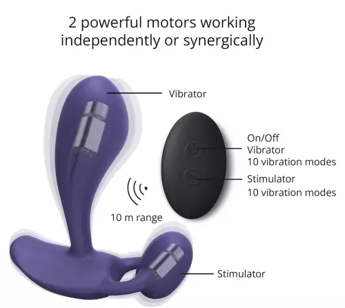 Vibrierende Prostatamassager Witty 9 x 3,1cm – 3/7