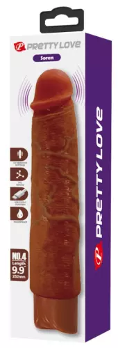 Vibrierdildo Soren Braun 22 x 4,7cm – 2/8