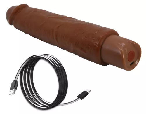 Vibrierdildo Soren Braun 22 x 4,7cm – 8/8