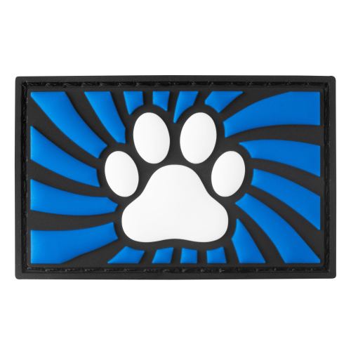 Tag Paw mit Klettverschluss Blau