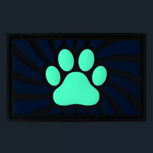 Tag Paw mit Klettverschluss Blau – 2/3