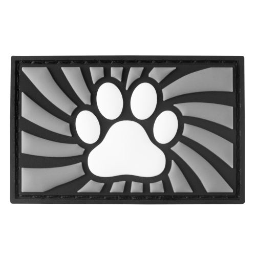 Tag Paw mit Klettverschluss Grau