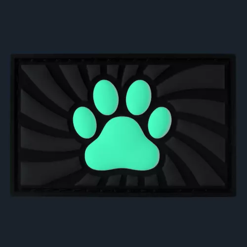 Tag Paw mit Klettverschluss Grau – 2/3