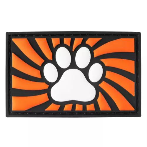 Tag Paw mit Klettverschluss Orange – 1/3