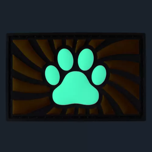 Tag Paw mit Klettverschluss Orange – 2/3