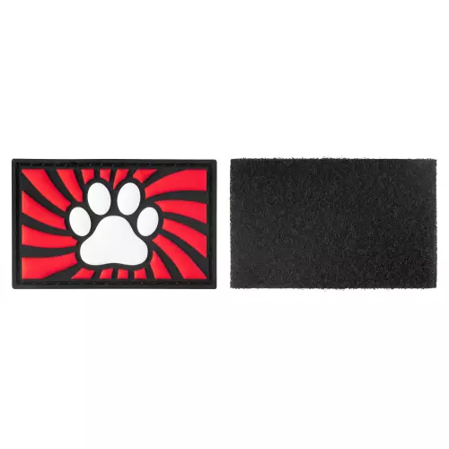 Tag Paw mit Klettverschluss Rot – 3/3