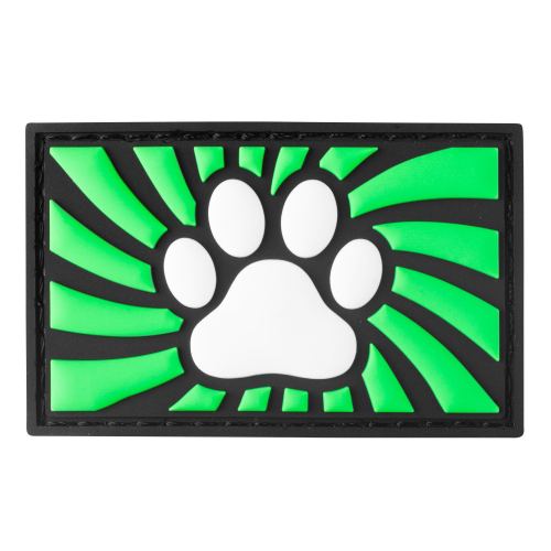 Tag Paw mit Klettverschluss Grün