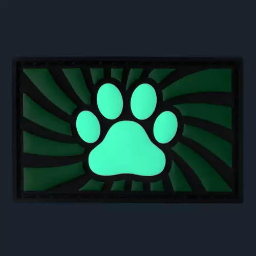Tag Paw met klittenband Groen – 2/3