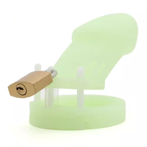 Keuschheitskäfig phosphoreszierend Phoscock M 10,5 x 2,7cm – 4/12