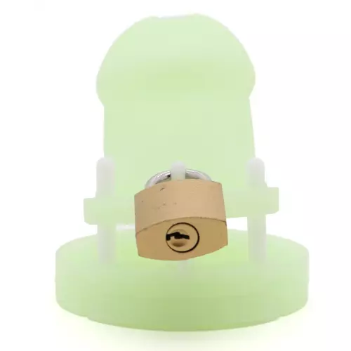 Keuschheitskäfig phosphoreszierend Phoscock M 10,5 x 2,7cm – 6/12