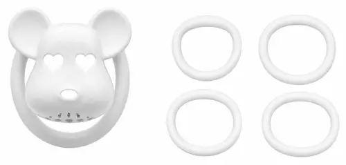 Keuschheitskäfig Bear Lock 5 x 3,1 cm Weiß – 3/3