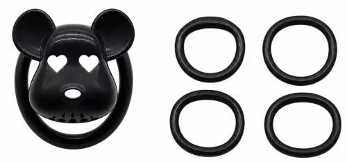 Keuschheitskäfig Bear Lock 5 x 3,1 cm Schwarz – 3/3