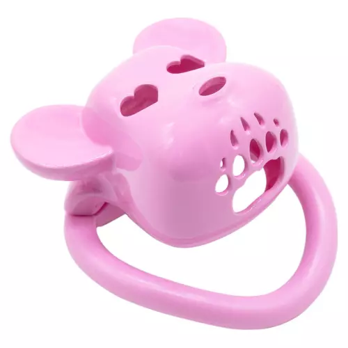 Keuschheitskäfig Bear Lock 5 x 3,1 cm Rose – 2/3