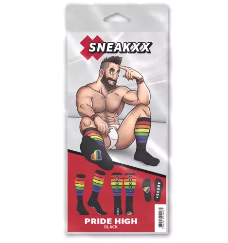 Hoge sokken Pride Proud Zwart – 4/4