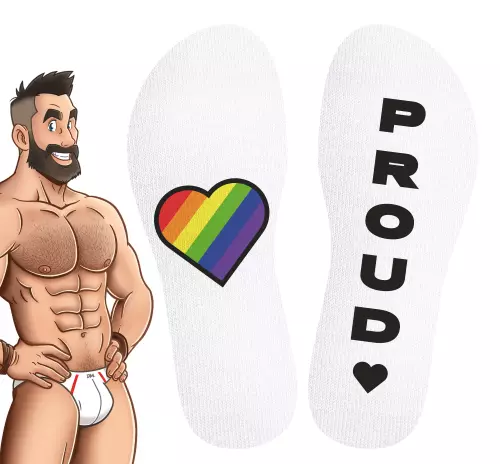 Lange Socken Pride Proud Weiß – 2/4
