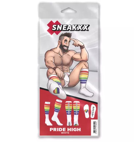 Lange Socken Pride Proud Weiß – 4/4