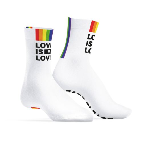 Socken Love is Love Weiß