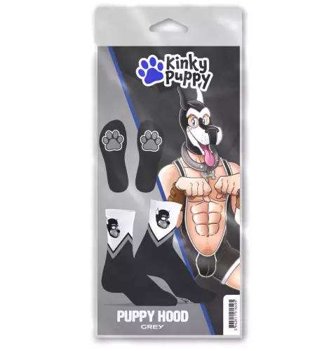 Puppy Hood Socks Grey – 3/3