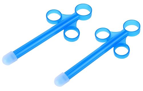 Set 2 Gleitgel-Pipetten Shoot perfect 10ml Blau Einfuhr 10 x 1,5cm