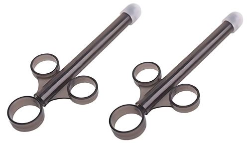 Set van 2 Glijmiddel Pipetten Shoot perfect 10ml Zwart Inzet 10 x 1.5cm
