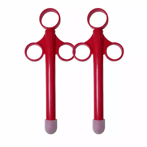 Set of 2 Shoot perfect Lubricant Pipettes 10ml Red Insertion 10 x 1.5cm – 1/2