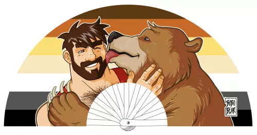 Waaier Bear kiss 64cm – 2/2