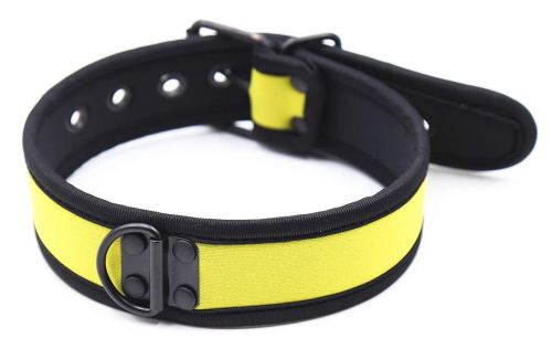 Halsband aus Neopren Gelb