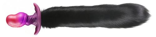 Beanyx Fox Tail Plug 9 x 5cm Tail 43cm Black