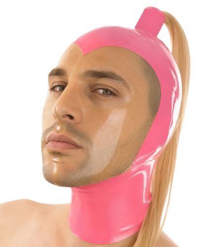 Blondtail Pink Latex Hood