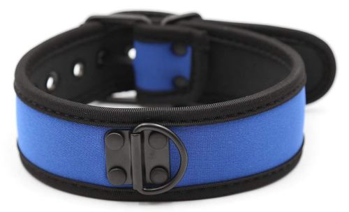 Halsband aus Neopren Blau