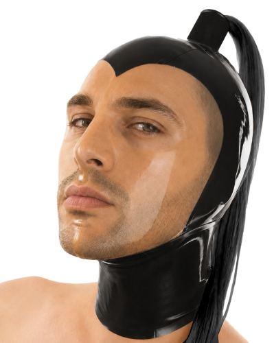 Blacktail Black Latex Hood